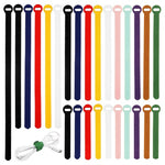 150 Reusable Hook and Loop Cable Organizer Wire Straps