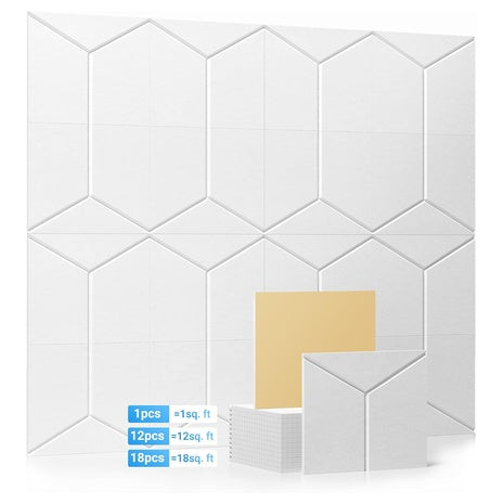 12-Pack 12" X 10" Acoustic Soundproof Wall Panel
