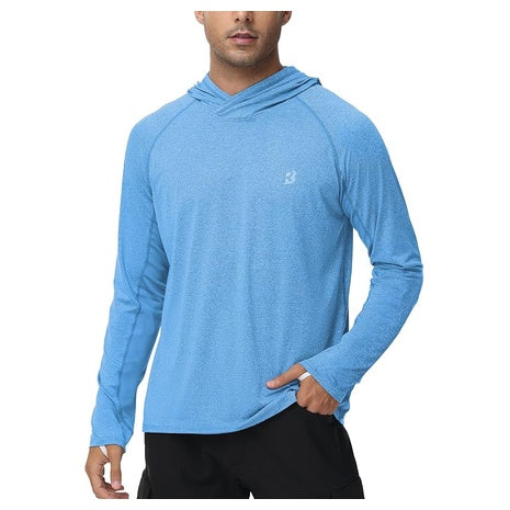 Roadbox Men's UPF 50+ Long Sleeve UV Hoodie