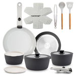 18-Piece NutriChef Ceramic Cookware Set