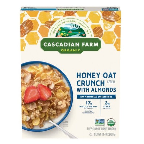 Cascadian Farm Organic Honey Almond Crunch Cereal
