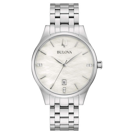Bulova Ladies Classic Diamond Dial Quartz Watch