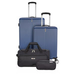 4-Piece Tag Cityscape Hardside Luggage Set (Sea Blue)