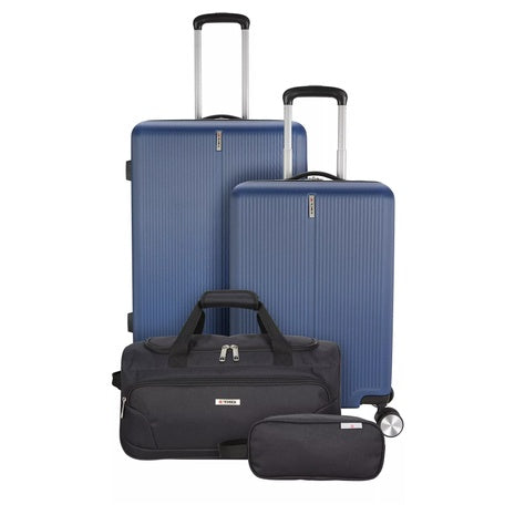 4-Piece Tag Cityscape Hardside Luggage Set (Sea Blue)