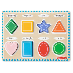 Melissa & Doug Shapes Wooden Chunky Puzzle