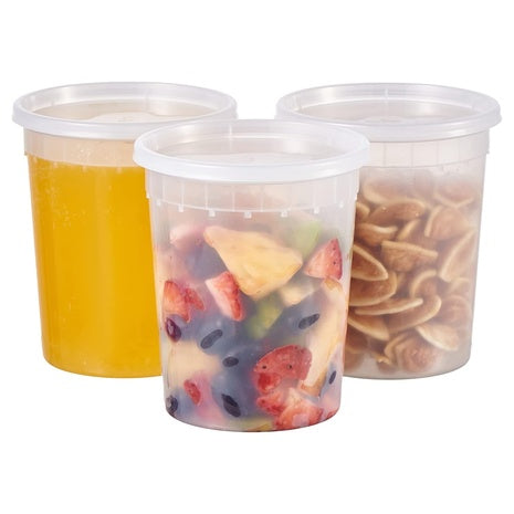 24-Pack 32oz Deli Containers with Lids