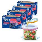 136-Count Ziploc Quart Food Storage Bags
