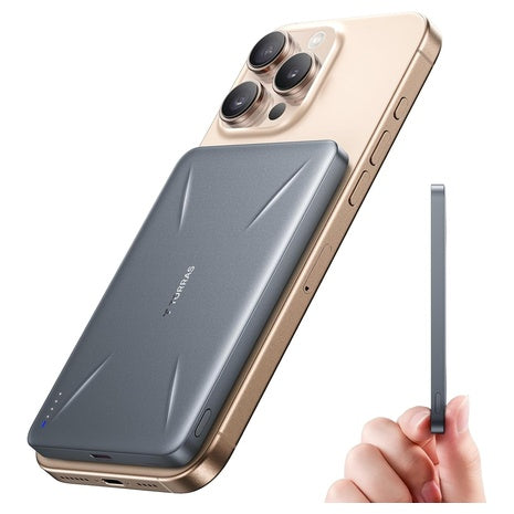 Torras 5,000mAh Ultra Slim MagSafe Portable Charger with USB-C Cable