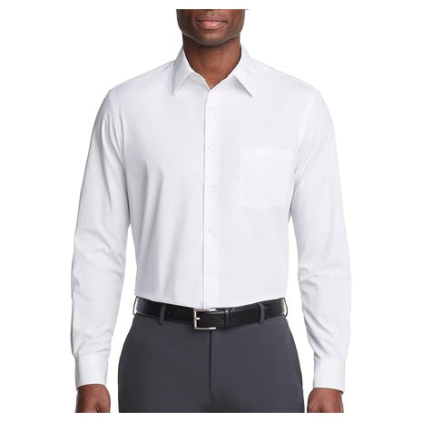 Van Heusen Men's Regular Fit Poplin Solid Dress Shirt