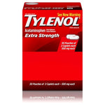 50 Pouches Of 2 Tylenol Extra Strength Caplets