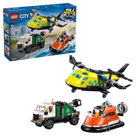 LEGO City Airplane, Service Truck & Hovercraft Remix