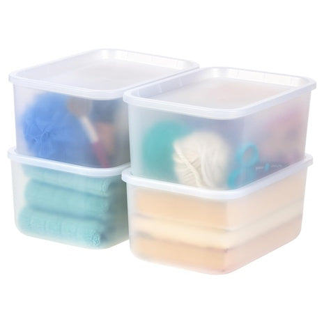 4 Iris 7-Quart Plastic Basket Storage Bins