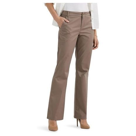 Lee Women's Wrinkle Free Mid Rise Bootcut Pant (4 Colors)