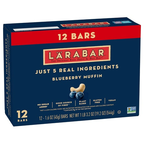 12 Larabar Blueberry Muffin Fruit & Nut Bars