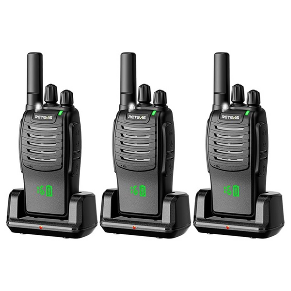 3-Pack Retevis H-777H FRS Rechargeable USB-C VOX Walkie Talkies