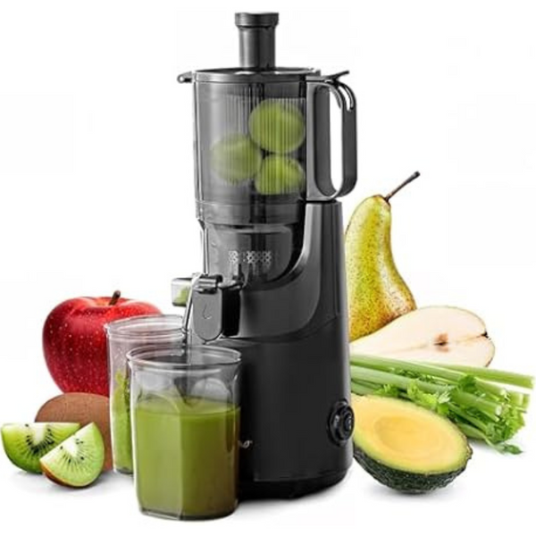 Elite Gourmet EJX320 Big Mouth Whole Fruit 5.2" Self-Feeding Chute