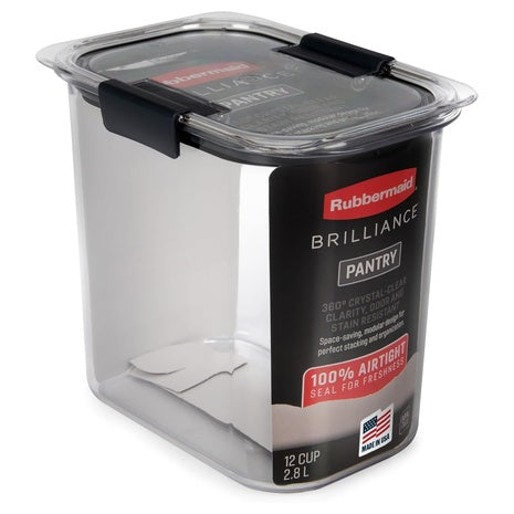 Rubbermaid Brilliance 12-Cup Airtight Food Storage Container
