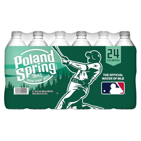 24 Bottles of Poland Spring Natural Spring Water