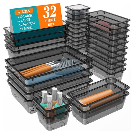 32 Piece Drawer Organizer Set