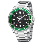 Men's Silver Analog Luminous Stainless Steel Watch (Various)