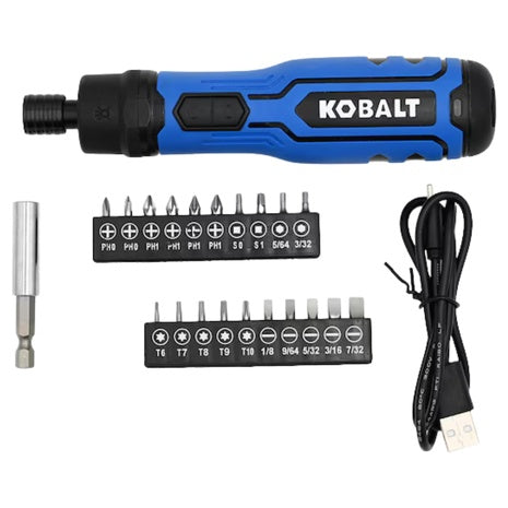KOBALT 4V Max 1/4" Cordless Screwdriver Kit With Battery & Charger