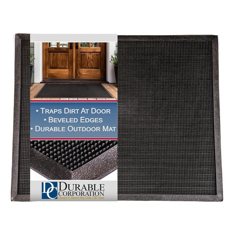 Durable Corporation Heavy Duty Rubber Fingertip Outdoor Mat