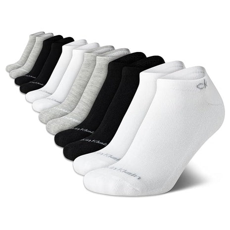 12 Pairs Calvin Klein Women's No Show Socks