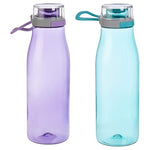 2-Pack 24oz Amazon Basics Tritan Leak-Proof Water Bottles with Action Lid
