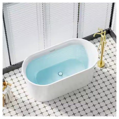WELLFOR Eden 59" X 31.5" Pure Virgin Acrylic Bathtub