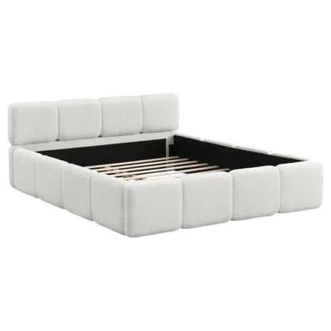 Ivy Bronx Upholstered King Platform Bed W/ Plush Headboard & Footboard