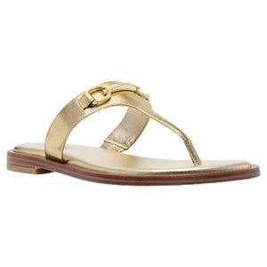 Michael Kors Women's Carson Crackled Metallic Leather Sandal