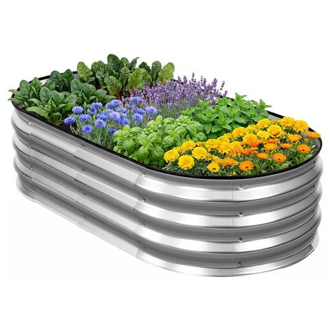 DUMOS Outdoor Metal Galvanized Raised Garden Beds