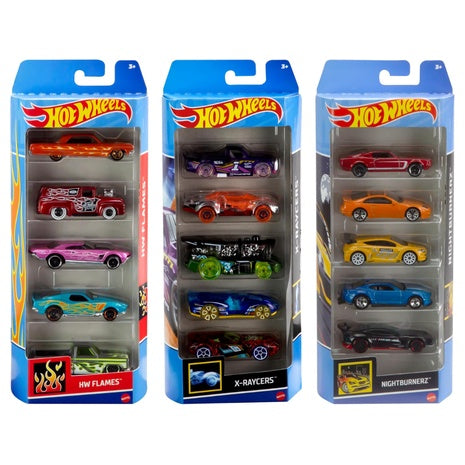 2 Hot Wheels 5-Pack Die-Cast Cars (Styles Vary)