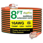 8’ Heavy-Duty Outdoor Extension Cord