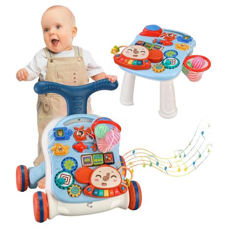 3-in-1 Sit-to-Stand Learning Walker & Activity Center