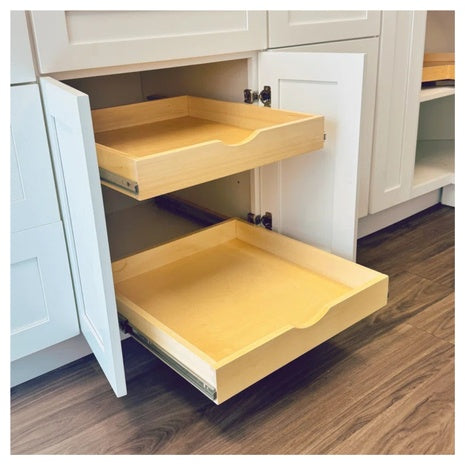 Latitude Run Solid Wood Pull-Out Drawer With Soft-Close Slides