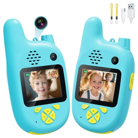 Kids Video Walkie Talkies with Dual Cameras
