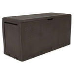 Weather-Resistant 70 Gallon Resin Deck Box