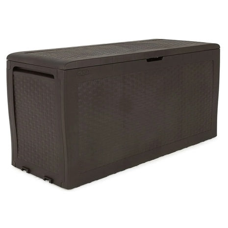 Weather-Resistant 70 Gallon Resin Deck Box