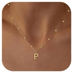 Initial Letter Charm Necklace (All ABC's)