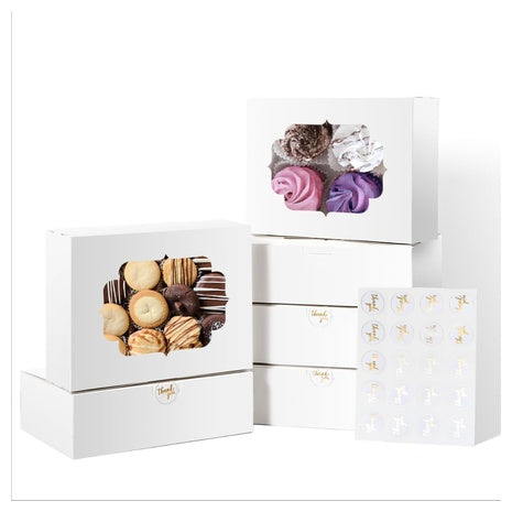 Packs Of Bakery Boxes With Windows On Sale!