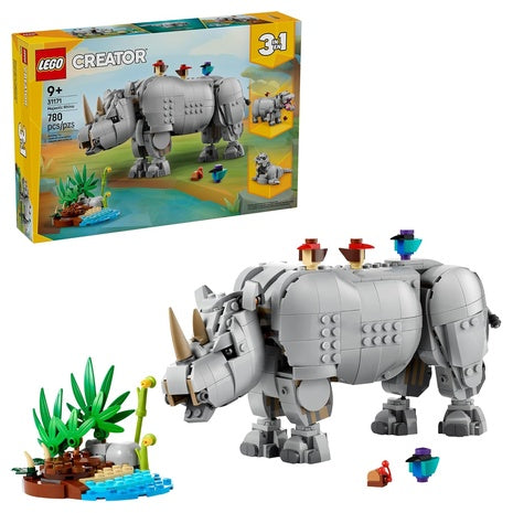 LEGO Creator 3 in 1 Wild Animals Majestic Rhino