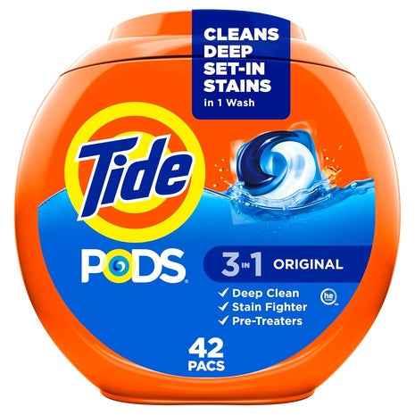 168 Tide PODS 3-in-1 Laundry Detergent Pacs