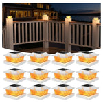 12-Pack Solar Outdoor Flickering Flame Light