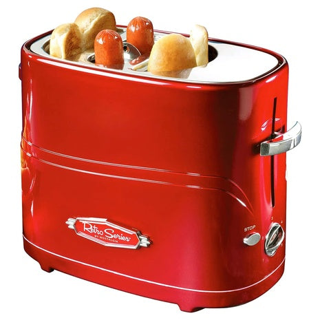 Nostalgia 2 Slot Hot Dog And Bun Toaster With Mini Tongs