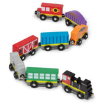 8-Piece Melissa & Doug Wooden Cars Magnetic Train Set