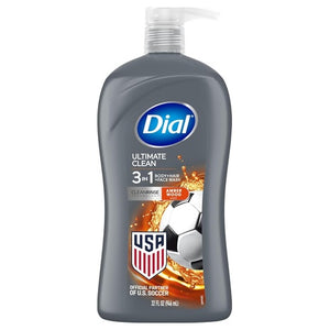 Dial Men 3-in-1 Body, Hair & Face Wash (32oz)