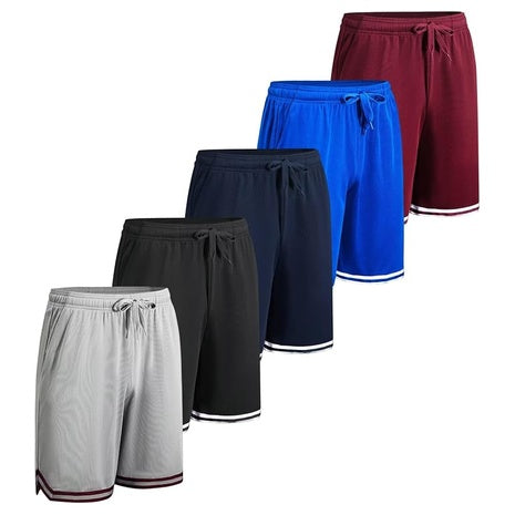 LeeHanTon Men's Athletic Gym Basketball Shorts