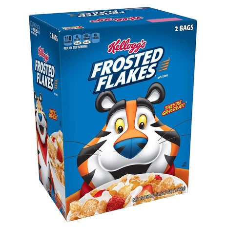 Giant Size Box Of Frosted Flakes Breakfast Cereal (55oz)