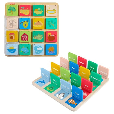 Fisher-Price Wood Lift & Reveal Board